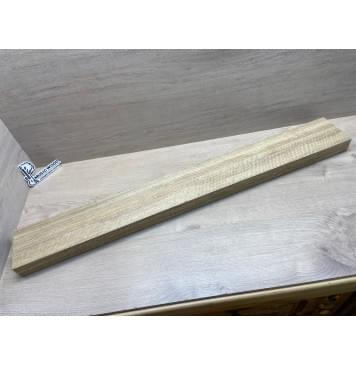 Корина Белая (Лимба-Офрам) Волнистая заготовка сквозного грифа Радиал АА Волна АА 50х(54-22-54)х1080 мм, из 3х частей, (УЦЕНКА - сучки)-0