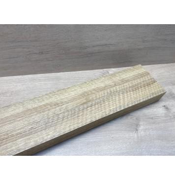 Корина Белая (Лимба-Офрам) Волнистая заготовка сквозного грифа Радиал АА Волна АА 50х(54-22-54)х1080 мм, из 3х частей, (УЦЕНКА - сучки)-5