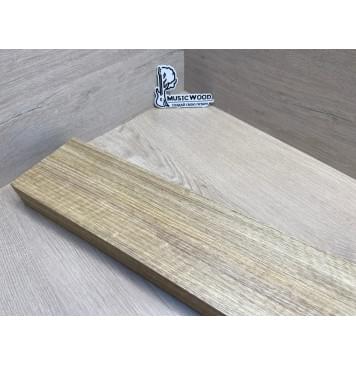 Корина Белая (Лимба-Офрам) Волнистая заготовка сквозного грифа Радиал АА Волна АА 50х(54-22-54)х1080 мм, из 3х частей, (УЦЕНКА - сучки)-7