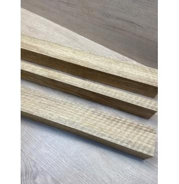 Корина Белая (Лимба-Офрам) Волнистая заготовка сквозного грифа Радиал АА Волна АА 50х(54-22-54)х1080 мм, из 3х частей, (УЦЕНКА - сучки)-19