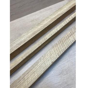 Корина Белая (Лимба-Офрам) Волнистая заготовка сквозного грифа Радиал АА Волна АА 50х(54-22-54)х1080 мм, из 3х частей, (УЦЕНКА - сучки)-21