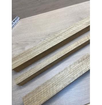 Корина Белая (Лимба-Офрам) Волнистая заготовка сквозного грифа Радиал АА Волна АА 50х(54-22-54)х1080 мм, из 3х частей, (УЦЕНКА - сучки)-18