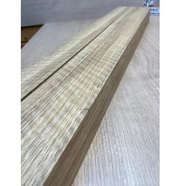 Корина Белая (Лимба-Офрам) Волнистая заготовка сквозного грифа Радиал АА Волна АА 50х(54-22-54)х1080 мм, из 3х частей, (УЦЕНКА - сучки)-4