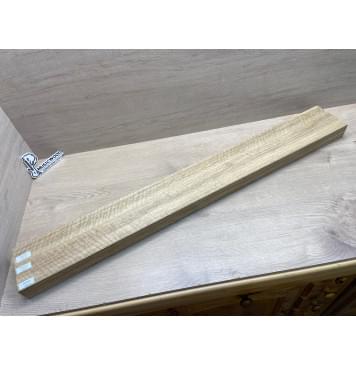 Корина Белая (Лимба-Офрам) Волнистая заготовка сквозного грифа Радиал АА Волна АА 50х(54-22-54)х1080 мм, из 3х частей, (УЦЕНКА - сучки)-12