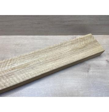 Корина Белая (Лимба-Офрам) Волнистая заготовка сквозного грифа Радиал АА Волна АА 50х(54-22-54)х1080 мм, из 3х частей, (УЦЕНКА - сучки)-11