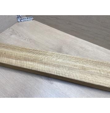 Корина Белая (Лимба-Офрам) Волнистая заготовка сквозного грифа Радиал АА Волна АА 50х(54-22-54)х1080 мм, из 3х частей, (УЦЕНКА - сучки)-10