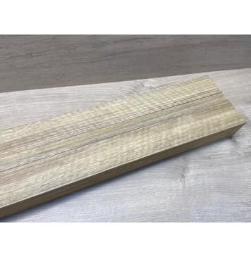 Корина Белая (Лимба-Офрам) Волнистая заготовка сквозного грифа Радиал АА Волна АА 50х(54-22-54)х1080 мм, из 3х частей-6