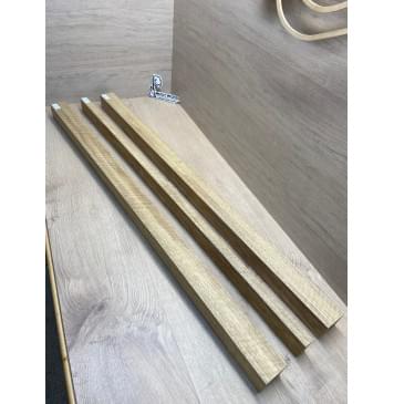 Корина Белая (Лимба-Офрам) Волнистая заготовка сквозного грифа Радиал АА Волна АА 50х(54-22-54)х1080 мм, из 3х частей-11