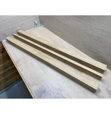 Корина Белая (Лимба-Офрам) Волнистая заготовка сквозного грифа Радиал АА Волна АА 50х(54-22-54)х1080 мм, из 3х частей-0