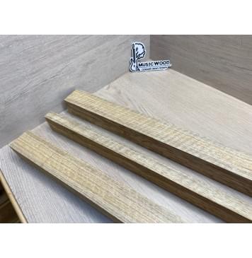 Корина Белая (Лимба-Офрам) Волнистая заготовка сквозного грифа Радиал АА Волна АА 50х(54-22-54)х1080 мм, из 3х частей-1