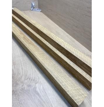 Корина Белая (Лимба-Офрам) Волнистая заготовка сквозного грифа Радиал АА Волна АА 50х(54-22-54)х1080 мм, из 3х частей-12