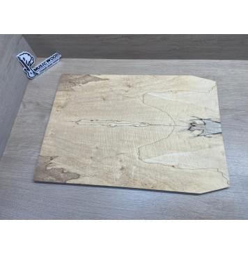 Клён Американский Spalted Волнистый заготовка на тор Смешанный АА Волна АА 10х180х505 мм, 2 шт, книжкой (УЦЕНКА - гнилостные поражения древесины, под стабилизацию или работу с порозаполнителями)-3