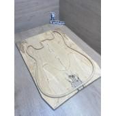 Клён Американский Spalted Волнистый заготовка на тор Смешанный АА Волна АА 10х180х505 мм, 2 шт, книжкой (УЦЕНКА - гнилостные поражения древесины, под стабилизацию или работу с порозаполнителями)