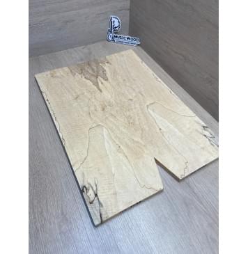 Клён Американский Spalted Волнистый заготовка на тор Смешанный АА Волна АА 10х180х505 мм, 2 шт, книжкой (УЦЕНКА - гнилостные поражения древесины, под стабилизацию или работу с порозаполнителями)-8