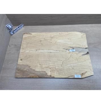 Клён Американский Spalted Волнистый заготовка на тор Смешанный АА Волна АА 10х180х505 мм, 2 шт, книжкой (УЦЕНКА - гнилостные поражения древесины, под стабилизацию или работу с порозаполнителями)-2
