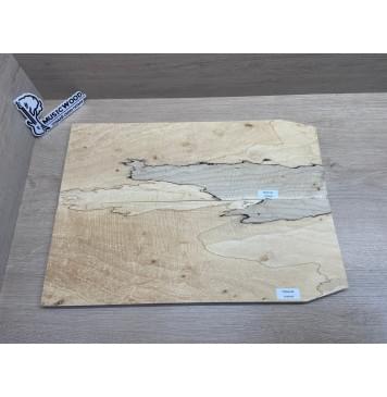 Клён Американский Spalted Волнистый заготовка на тор Смешанный ААА Волна АА 10х179х505 мм, 2 шт, книжкой (УЦЕНКА - гнилостные поражения древесины, под стабилизацию или работу с порозаполнителями)-7