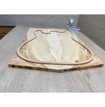 Клён Американский Spalted Волнистый заготовка на тор Смешанный АА Волна ААА 12х175х500-465 мм, 2 шт, книжкой (УЦЕНКА - гнилостные поражения древесины, под стабилизацию или работу с порозаполнителями)-9