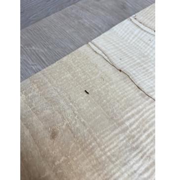 Клён Американский Spalted Волнистый заготовка на тор Смешанный АА Волна ААА 12х175х500-465 мм, 2 шт, книжкой (УЦЕНКА - гнилостные поражения древесины, под стабилизацию или работу с порозаполнителями)-1