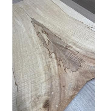 Клён Американский Spalted Волнистый заготовка на тор Смешанный АА Волна ААА 12х175х500-465 мм, 2 шт, книжкой (УЦЕНКА - гнилостные поражения древесины, под стабилизацию или работу с порозаполнителями)-5