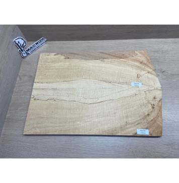 Клён Американский Spalted Волнистый заготовка на тор Смешанный АА Волна ААА 12х175х500-465 мм, 2 шт, книжкой (УЦЕНКА - гнилостные поражения древесины, под стабилизацию или работу с порозаполнителями)-7