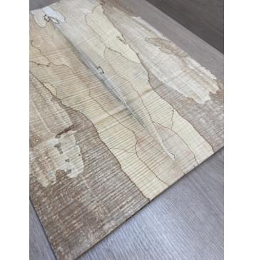 Клён Американский Spalted Волнистый заготовка на тор Смешанный АА Волна ААА 10х178х535-500 мм, 2 шт, книжкой (УЦЕНКА - гнилостные поражения древесины, под стабилизацию или работу с порозаполнителями)-8