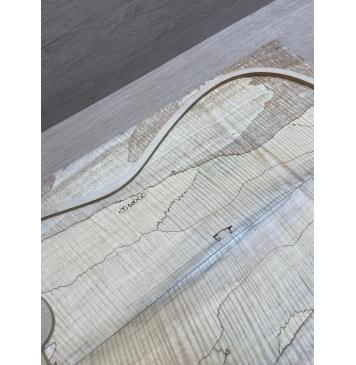 Клён Американский Spalted Волнистый заготовка на тор Смешанный АА Волна ААА 10х178х535-500 мм, 2 шт, книжкой (УЦЕНКА - гнилостные поражения древесины, под стабилизацию или работу с порозаполнителями)-17