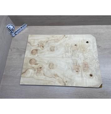 Клён Американский Каповый заготовка на топ Смешанный АА Кап ААА 10х170х465 мм - 2 шт. (книжкой)-7