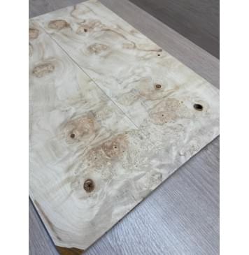 Клён Американский Каповый заготовка на топ Смешанный АА Кап ААА 10х170х465 мм - 2 шт. (книжкой)-8