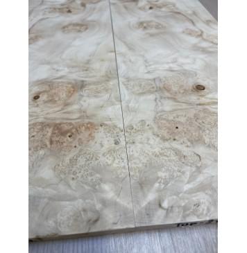 Клён Американский Каповый заготовка на топ Смешанный АА Кап ААА 10х170х465 мм - 2 шт. (книжкой)-3