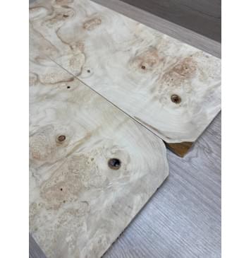 Клён Американский Каповый заготовка на топ Смешанный АА Кап ААА 10х170х465 мм - 2 шт. (книжкой)-4