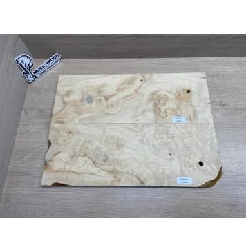 Клён Американский Каповый заготовка на топ Смешанный АА Кап ААА 10х170х465 мм - 2 шт. (книжкой)-6