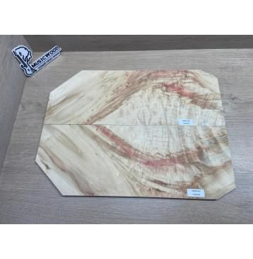Клён Американский Ashleaf заготовка на топ Смешанный ААА 7х180х480-350 мм 2 шт, книжкой Клён Американский Ashleaf заготовка на топ Смешанный ААА 7х180х480-350 мм 2 шт, книжкой-6