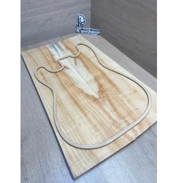 Клён Американский Ashleaf заготовка на топ Смешанный ААА 14х187-157х570 мм 2 шт, книжкой-11