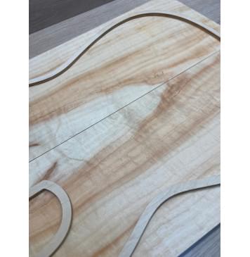 Клён Американский Ashleaf заготовка на топ Смешанный ААА 14х187-157х570 мм 2 шт, книжкой-2