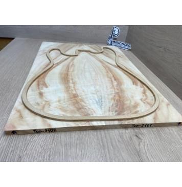 Клён Американский Ashleaf заготовка на топ Смешанный АА Волна АА 10х180х515 мм 2 шт, книжкой-5