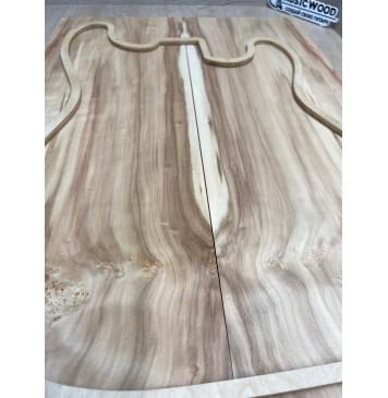 Клён Американский Ashleaf заготовка на топ Смешанный АА 11х180х520 мм 2 шт, книжкой-6