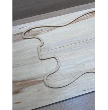 Клён Американский заготовка на топ Смешанный ААА 10х184х550 мм, 2 шт, книжкой-1