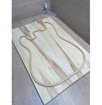 Клён Американский заготовка на топ Смешанный ААА 10х184х550 мм, 2 шт, книжкой-0