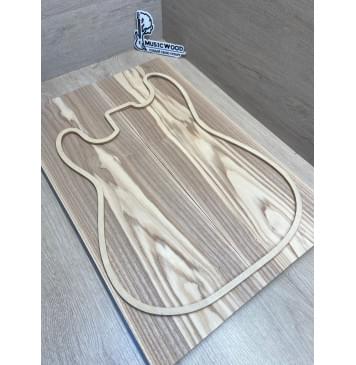 Ясень Белый Оливковый заготовка на топ Тангент АА 15х178х540 мм, 2 шт., книжкой-0