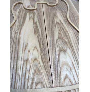 Ясень Белый Оливковый Волнистый заготовка на топ Смешанный АА Волна А 14х182х490 мм, 2 шт., книжкой-3