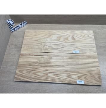 Ясень Белый Оливковый Волнистый заготовка на топ Смешанный АА Волна А 14х182х490 мм, 2 шт., книжкой-5