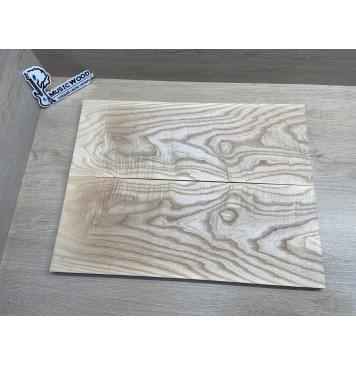 Ясень Былый Волнистый заготовка на топ Тангент ААА Волна А 15х180х480 мм, 2 шт, книжкой-7