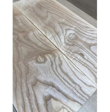 Ясень Былый Волнистый заготовка на топ Тангент ААА Волна А 15х180х480 мм, 2 шт, книжкой-8