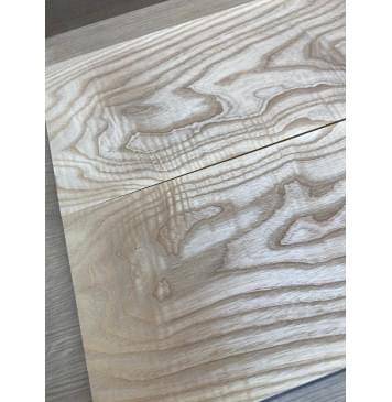 Ясень Былый Волнистый заготовка на топ Тангент ААА Волна А 15х180х480 мм, 2 шт, книжкой-9