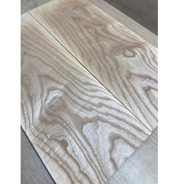 Ясень Былый Волнистый заготовка на топ Тангент ААА Волна А 15х180х480 мм, 2 шт, книжкой-4