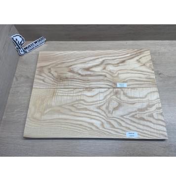 Ясень Былый Волнистый заготовка на топ Тангент ААА Волна А 15х180х480 мм, 2 шт, книжкой-6