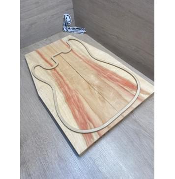 Клён Американский Ashleaf заготовка на топ Смешанный АAА 22х180-130х520 мм 2 шт, книжкой-0