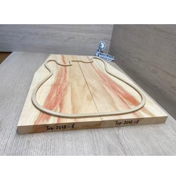 Клён Американский Ashleaf заготовка на топ Смешанный АAА 22х180-130х520 мм 2 шт, книжкой-3