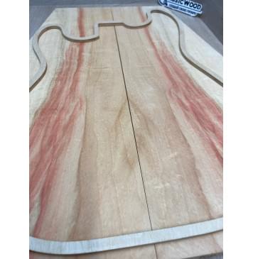 Клён Американский Ashleaf заготовка на топ Смешанный АAА 22х180-130х520 мм 2 шт, книжкой-4