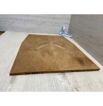 Клён Печёный 180 гр Волнистый заготовка на топ Смешанный ААА Волнистый АА 10х174-146х455, 2 шт., книжкой-4